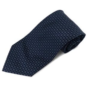 Izod Mens Tie, Blue Checkered Silk